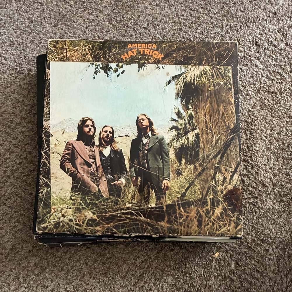 America Hat Trick Vinyl LP 1973 Warner Bros.